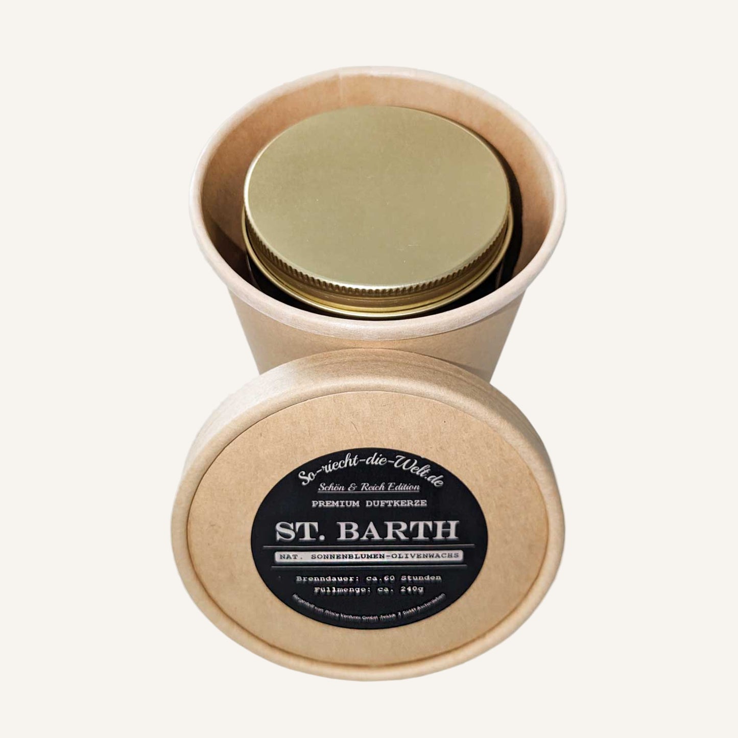 Bougie parfumée tonka et bois chaud avec cire fondue – Étreinte Ambrée